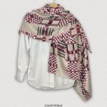 Crimson Beige Grid | Linen